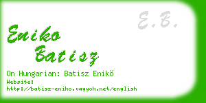 eniko batisz business card